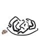 PEUGEOT 405 Mi16 1.9 16V Kit di 10 tubi acqua in silicone REDOX con fascette