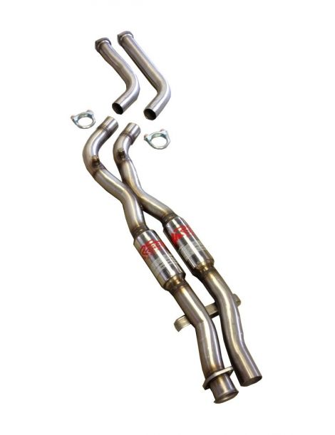 RC RACING reference TI-244C Intermediate Stainless Steel Exhaust
