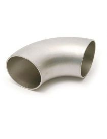 Codo 90Â° 1.5D laminado y soldado en acero inoxidable 304L, diÃ¡metro exterior 70 mm, espesor 2 mm