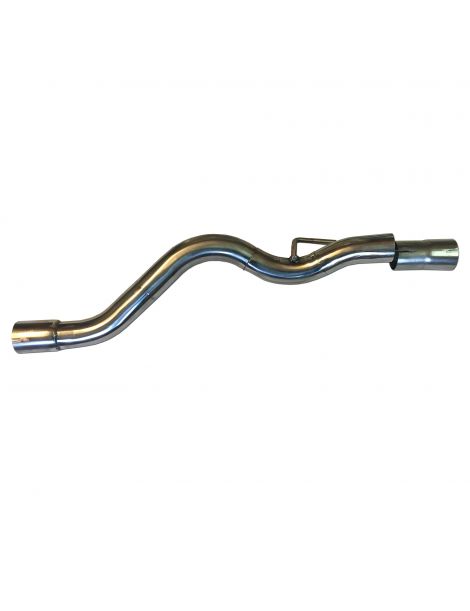 RC RACING reference ET382-GA Stainless steel exhaust silencer