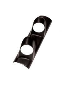 Angled bracket for 2 gauges, 52mm diameter, for windshield pillar