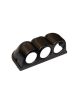 Supporto destro per 3 indicatori, diametro 52 mm, per cruscotto/superficie piana