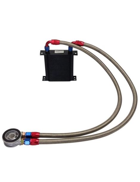 BREEZY DASH10 115mm 25-rijige matrix oliekoelerkit, MOCAL standaardplaat