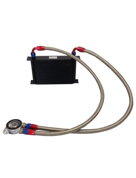 Kit radiatore olio matrice BREEZY DASH10 da 235 mm a 25 file, piastra termostatica MOCAL 92°C