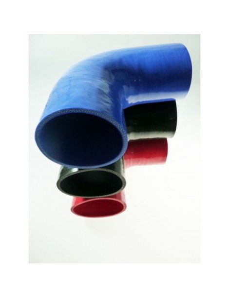 57 mm - 90° siliconen bocht, 4-laags REDOX, 200 mm lengte