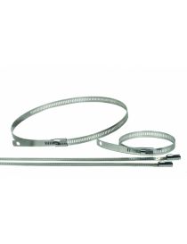 Collier de serrage inox 200mm pour bande/ruban isolant échappement