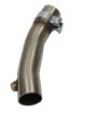 Manguito de acero inoxidable para colector izquierdo RC RACING 4 en 1, referencia TE381-IZDA