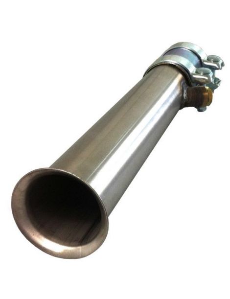 Tubo de descat/convertidor catalÃ­tico de acero inoxidable RC RACING, referencia TS326