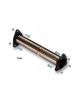 Tube afrique/ decatalyseur inox RC RACING reference TS288