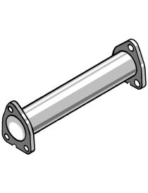 rc RACING stainless steel decat pipe/catalytic converter, reference TS130/p