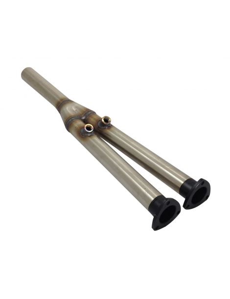 Tubo de descat/convertidor catalÃ­tico de acero inoxidable RC RACING, referencia TS253