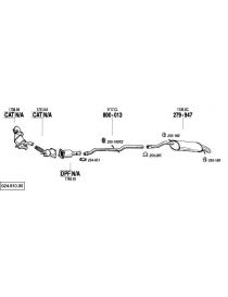 Tube afrique/ decatalyseur inox RC RACING reference TS290