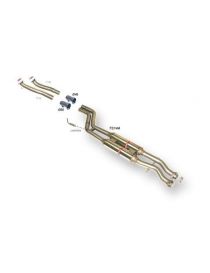 Tube afrique/ decatalyseur inox RC RACING reference TS344