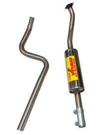 NÃºmero de pieza RC RACING TI-323AC Escape intermedio de acero inoxidable