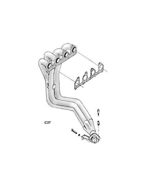 Collecteur inox RC RACING reference CE37