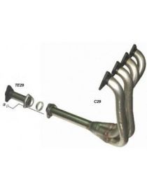 Collettore in acciaio inox RC RACING con tubo di collegamento, riferimento CE29TE29