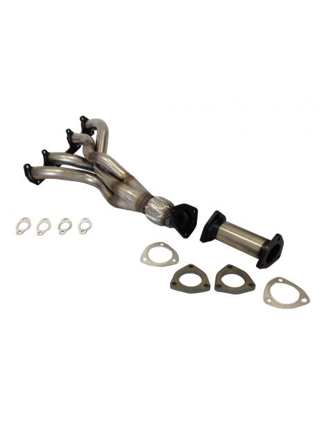 Collettore in acciaio inox RC RACING con tubo di collegamento, riferimento CE68TE68