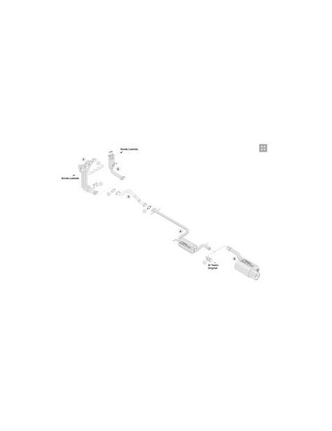 Colector de escape RC RACING 4 en 1 de acero inoxidable (elimina el catalizador) para FORD FOCUS 2.0 16V 130 CV motor ZETEC