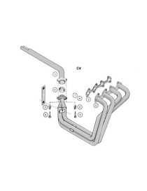 OPEL CORSA A 1.6 8V -93 Colector acero inoxidable RC RACING 4 en 1