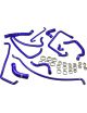 Kit 10 durites eau silicone REDOX pour PEUGEOT 309 GTI 8V