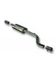 Silenciador intermedio de acero inoxidable RC RACING para RENAULT CLIO II SPORT 2.0 16V 182 CV Motor F4R 57 2004-