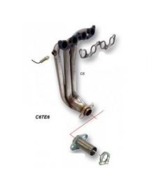 Colector RC RACING 4 en 1 con tubo de conexiÃ³n de acero inoxidable para SEAT IBIZA 1.4 8V 60cv ABD (01/95-06/95)
