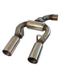 Scarico RC RACING in acciaio inox Gruppo N per VOLKSWAGEN GOLF V R32 250 CV -