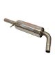 Silenziatore intermedio in acciaio inox RC RACING per motore VOLKSWAGEN GOLF IV 1.6 8V 100 CV AKL 10/06/04