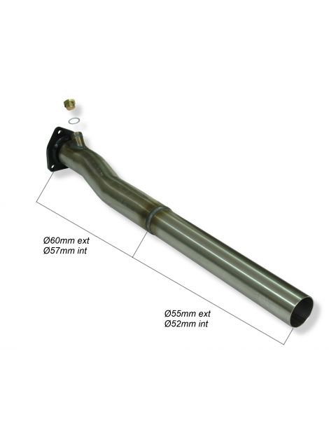 Tubo de escape Africa Pipe / Descatalizador de acero inoxidable RC RACING para Volkswagen Passat 2.0 16V 93-95