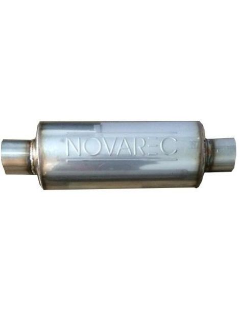 70mm - Silencieux inox NOVAREC à souder, corps 127mm, longueur 450mm