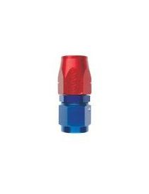 Raccord droit pour durite DASH AN6 JIC 9/16" coloris BLEU-ROUGE