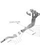 Collettore 4 in 1 in acciaio inox per CITROEN AX 1.4 TRS 86-91, AX 1.4 TZ.