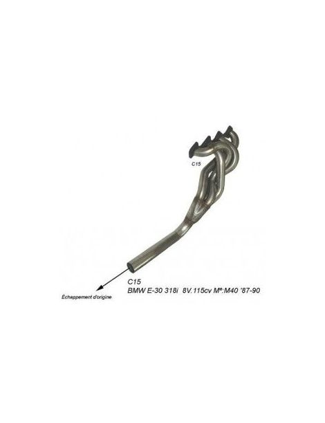 Collettore 4 in 1 in acciaio inox distribuito da IRESA e prodotto da RC RACING. NON OMOLOGATO per USO STRADALE. RISERVATO PER
