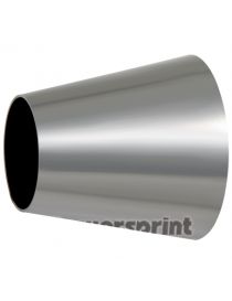 Symmetrical conical stainless steel reducer, diameter 89-50mm, length 100mm, thickness 1.5mm