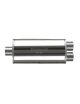 57/73mm - Silencieux inox POWERSPRINT double entrées/simple sortie à souder, corps 220x140mm, longueur 450mm