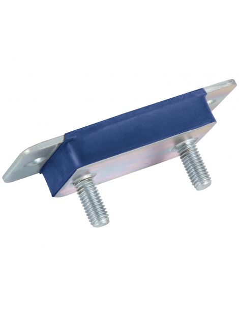 Silent bloc universel renforcé POWERSPRINT avec tige filetée M8 et pattes de fixation pour échappement