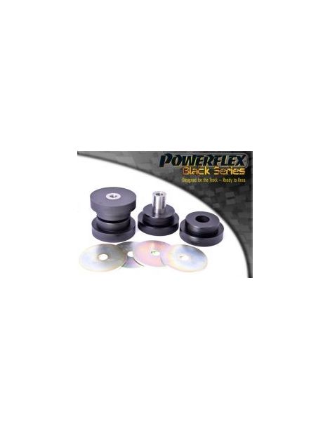 Satz m. 2 POWERFLEX BLACK SERIES Hartbuchsen für den unteren vorderen Querlenker für BMW E39 520 530