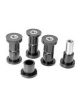 BMW E30 kit 4 silentblocks duros POWERFLEX BLACK SERIES Brazo trasero Ext+Int