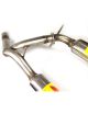 Escape RC RACING Grupo N de acero inoxidable para RENAULT Clio 2 RS 2.0 16V F4R 182 CV 01/2004-