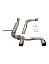 Scarico RC RACING in acciaio inox Gruppo N per RENAULT MEGANE II 2.0 16V TURBO 225 CV 2004-2009