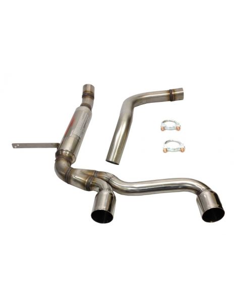 Escape RC RACING de acero inoxidable Grupo N para RENAULT MEGANE II 2.0 16V turbo 225 CV 2004-2009