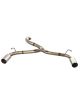 Tubo di scarico RC RACING in acciaio inox per FORD Focus II 2.5 ST 225 CV a dal 2005 in poi
