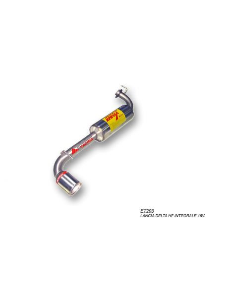 LANCIA DELTA HF INTEGRALE 205ch 1991-1994 Silenziatore acciaio inox Gruppo N RC RACING