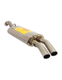 RC RACING stainless steel silencer, original type, road legal, for VOLKSWAGEN GOLF II 1.8 16V/GTI/G60.