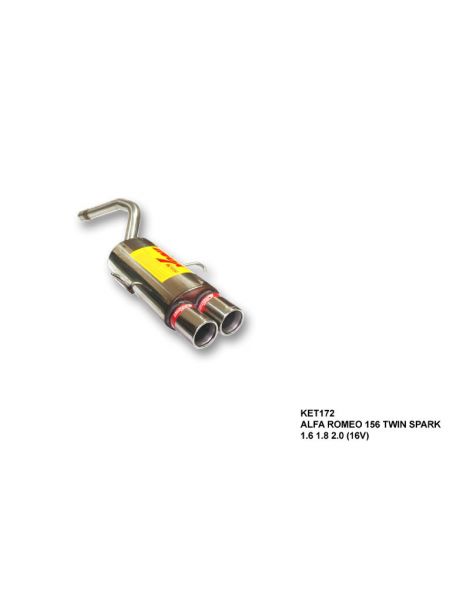 ALFA ROMEO 156 1.8 16V TWIN SPARK 140 CV 97- RC RACING Silenciador de escape Grupo N