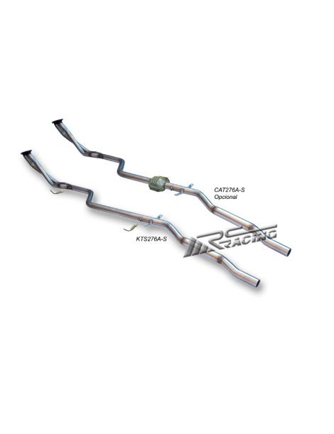 Tubo de descatizador/convertidor cataatlÃ©tico de acero inoxidable RC RACING para BMW 318CI E-46 1.9 16V 118 CV Motor