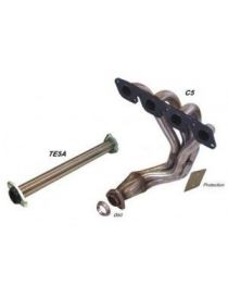 Collettore RC RACING 4 in 1 con tubo di collegamento in acciaio inox per FORD ESCORT 1.6 XR3I 108 CV 02/90-09/90