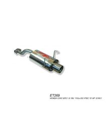 RC RACING Edelstahl-Auspuffanlage Gruppe N für HONDA CIVIC 1.6 16V VTI VTEC 160 PS Motor B16A2 91-