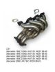 Collettore di scarico RC RACING 4 in 2 in acciaio inox per motore MERCEDES BENZ 230E 2.3 8V W124 88-93
