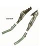 OPEL OMEGA B 3.0 V6 24V 210cv 96- Collecteurs 3 en 1 (la paire) avec tubes de connexion inox RC RACING